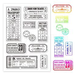 PVC Plastic Stamps, for DIY Scrapbooking, Photo Album Decorative, Cards Making, Stamp Sheets, Other Pattern, 16x11x0.3cm