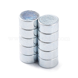 Flat Round Refrigerator Magnets, Office Magnets, Whiteboard Magnets, Durable Mini Magnets, Platinum, 4x2mm