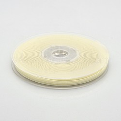 Polyester Samtband für Geschenkverpackung und Festivaldekoration, Zitronen-Chiffon, 1/8 Zoll (4 mm), etwa 100 yards / Rolle (91.44 m / Rolle)