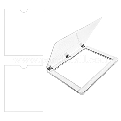 Stanzwerkzeuge vom Typ Acryl-Notebook, mit Gitterlinien, für Scrapbooking Basteln und Karten machen, rauchig, l: 216x255x18mm