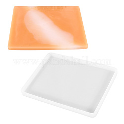 Silicone Molds, Resin Casting Molds, For UV Resin, Epoxy Resin Jewelry Making, Rectangle, White, 185x135x12mm, Inner: 178x128mm