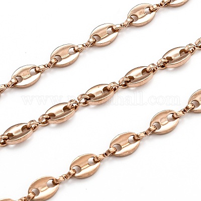 4mm Rose Gold Chain, Rose Gold Plated Chain, Rose Gold Plated, Necklace  ChainJewellery Findings