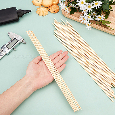 Wholesale GORGECRAFT 50PCS Balsa Wood Sticks 1/8 Inch Round Wooden Dowels  Rod Strips 12 Long Natural Craft Sticks Bulk for Crafting Projects Tiered  Cakes House Aircraft Ship Boat Arts DIY Ornaments 