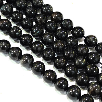 Природные астрофиллитовые бусины&nbsp;G-A202-01C-1