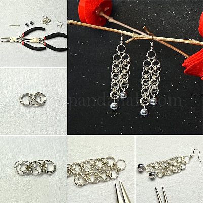 Messing-Split-Ringe und Messingring-Assistent&nbsp;KK-PH0034-52AB-1