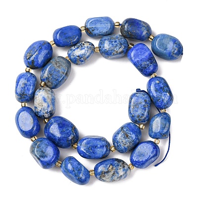 Natürlicher Lapislazuli Perlenstränge&nbsp;G-G453-D11-01-1