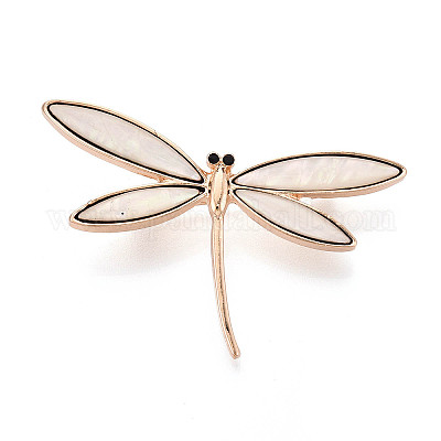 Белые булавки из ракушек&nbsp;JEWB-T005-09KCG-1