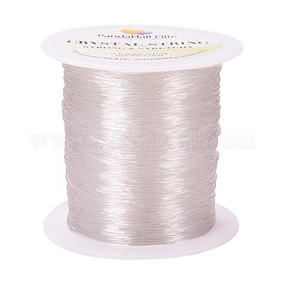  Elastic String Cord, Zealor 2 Roll 1 mm Elastic Thread Beading  String Cord for Jewelry Making Bracelets Beading 109 Yards Each Roll (White  and Black)