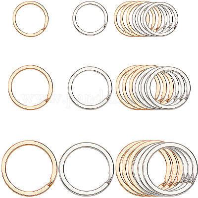 30 шт. 6 стиля железных разъемных колец&nbsp;IFIN-SP0001-20B-1