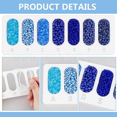 4 Stück Acrylperlen-Designbretter&nbsp;FIND-BC0013-08B-1