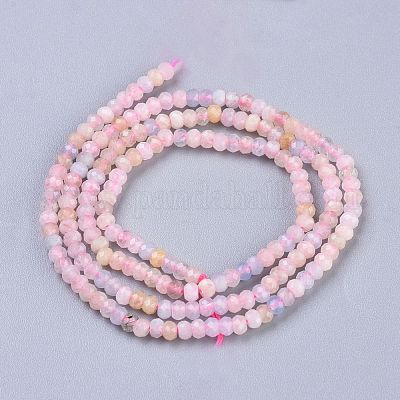 Природные морганит нитей бисера&nbsp;G-R475-009-1