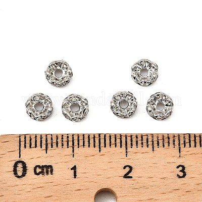 Латунные бусины разделители для поставки стразов&nbsp;RB-A014-L5mm-01P-1