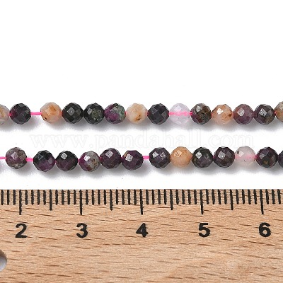 Натуральные рубиновые бисерные пряди&nbsp;G-L651-C07-3mm-1