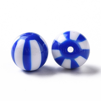 Perline a strisce acriliche opache&nbsp;OACR-E009-02-1