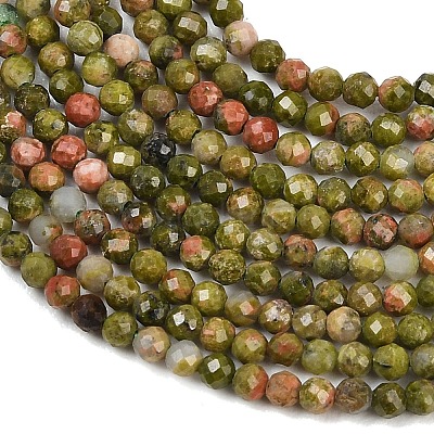 Природные Unakite бисер нитей&nbsp;G-B171-C03-2mm-1