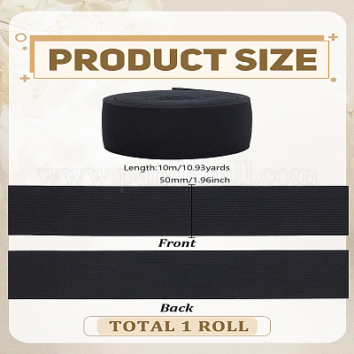 10м плоская эластичная резинка&nbsp;EC-LP0001-03A-1