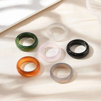 Естественный агат кольца&nbsp;RJEW-S042-04-B-1