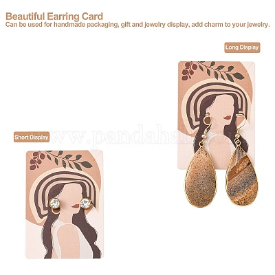 Wholesale packaging for jewelry earring cards with face necklace packaging  jewelry display card personalized earring cards From m.