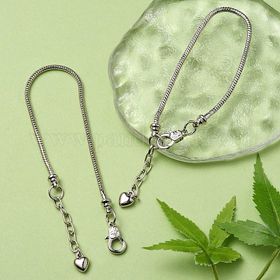 2шт латунные браслеты в европейском стиле для изготовления ювелирных изделий KK-YW0001-55-1