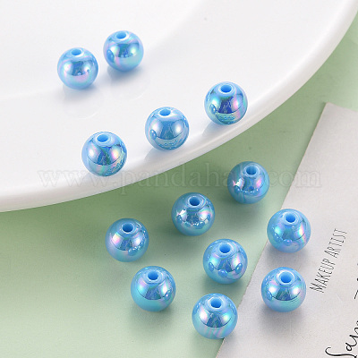 Непрозрачные акриловые бусины MACR-S370-D10mm-S012-1