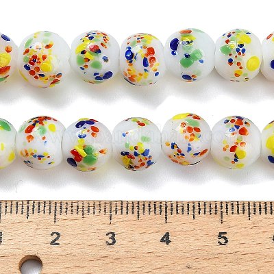 Бусы лэмпворк ручной работы&nbsp;LAMP-H071-01C-03-1