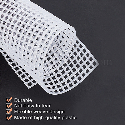 2pcs (1 Black & 1 White) Plastic Mesh Grid Sheet For Bag Shaping &  Decoration With Yarn Accessories