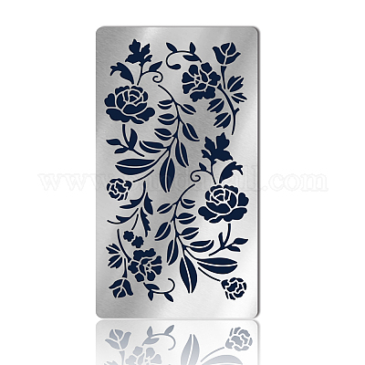 Трафареты для резки металла в стиле ретро из нержавеющей стали&nbsp;DIY-WH0242-298-1