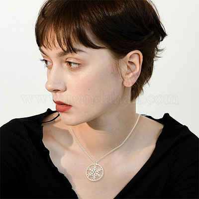 6 шт. 2 цвета 925 стерлингового серебра замковое соединительное кольцо STER-BBC0008-70A-G-1