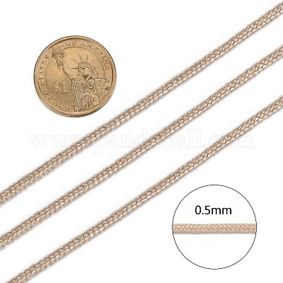 150 Yards 0.5mm Nylon Cord Nylon Beading String Nylon Knotting Cord for  Necklace Bracelet Beading Bracelet Making-Burlywood