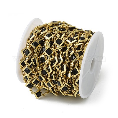 Латунные стеклянные ромбовидные цепи CHC-R001-05G-02-1