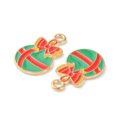 Рождественские эмали сплава подвески ENAM-D047-17G-02-1