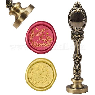 Sealing Wax Seal Stamp Retro Metal Handle Stamp For Wedding Invitations Decors 