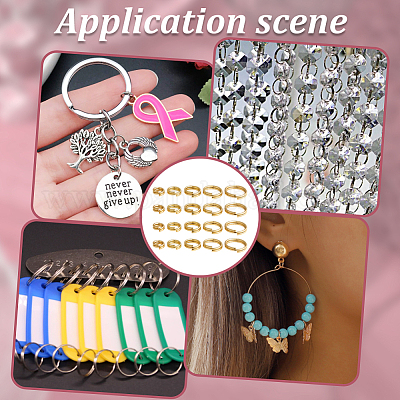 100 шт. латунные разрезные кольца&nbsp;FIND-HY0005-04B-1