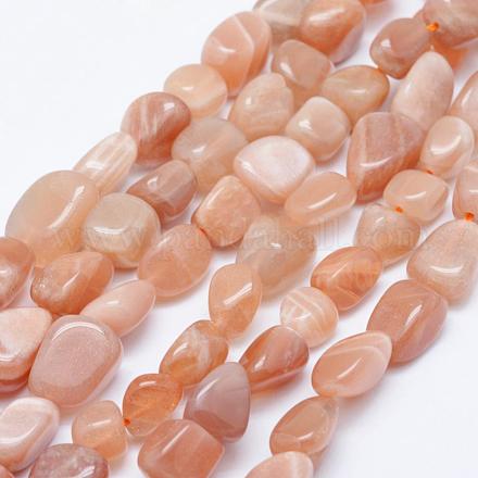 Natürliche sunstone Perlen Stränge G-K203-11B-1