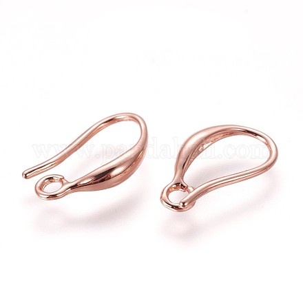 Brass Earring Hooks KK-L177-29RG-1