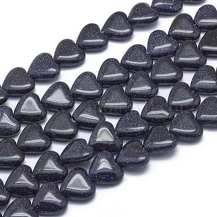 Synthetic Blue Goldstone Beads Strands G-G793-15A-02-1
