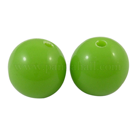 Chunky Bubblegum Acrylic Beads X-SACR-2425Y-10-1