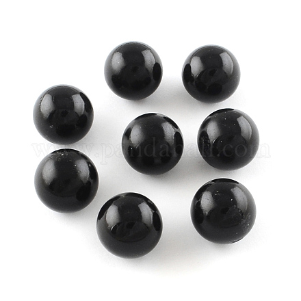 No Hole Spray Painted Brass Round Bell Beads KKB-R001-12mm-01-1