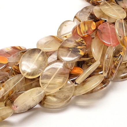 Perline di vetro anguria pietra fili G-P073-33-1