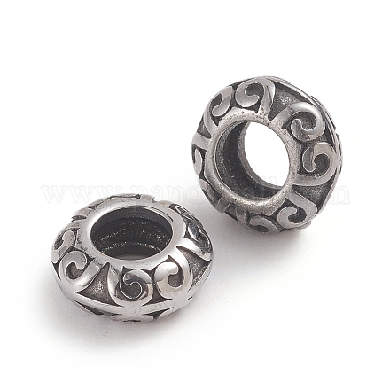 304 Stainless Steel Beads X-STAS-F237-22AS-1