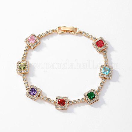 Bracelets de tennis colorés en zircone cubique pour femmes XZ3226-1-1