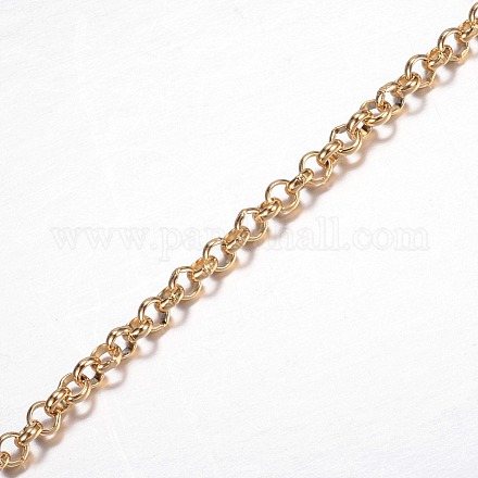 304 Stainless Steel Rolo Chains CHS-P002-06G-1MM-1