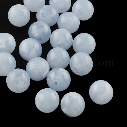 Round Imitation Gemstone Acrylic Beads X-OACR-R029-12mm-31-1