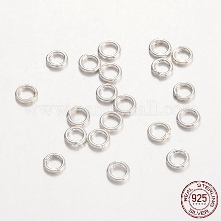Anelli tondi in argento sterling X-STER-E047-6mm-S-1