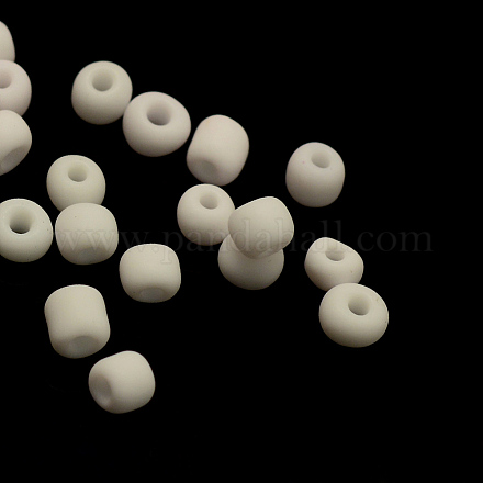 Perles rocailles en verre opaque mat SEED-R029-3mm-A01-1