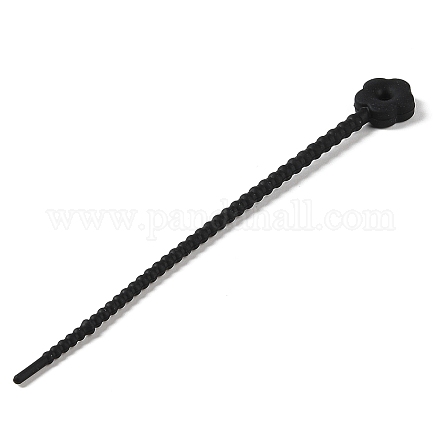 Силиконовые кабельные стяжки в форме цветка AJEW-C034-01E-1