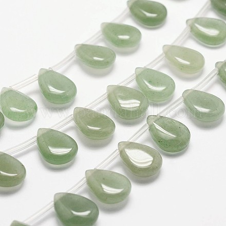 Natural Green Aventurine Beads Strands G-N0175-05-12x16mm-1