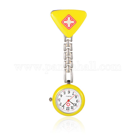 Aleación relojes roja cruz de bolsillo mesa enfermera WACH-N007-04B-1