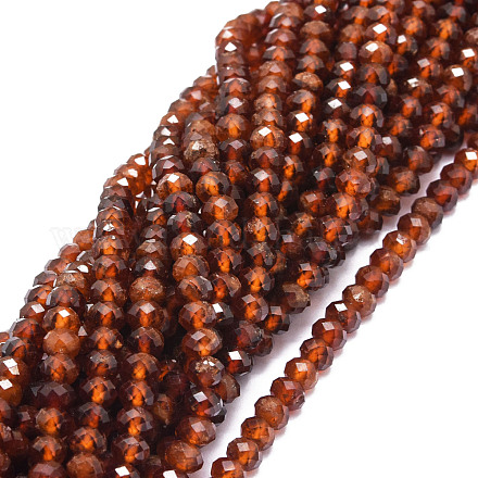 Natural Orange Garnet Beads Strands G-E569-I01-1