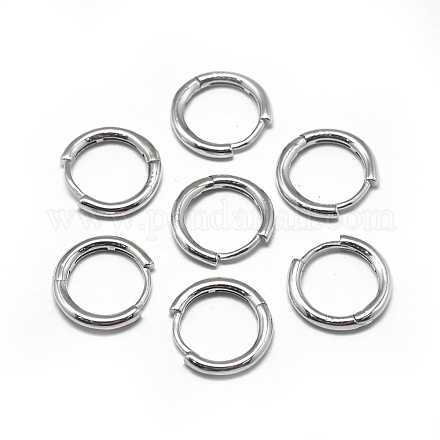 925 Sterling Silber Reifen Ohrringe X-STER-L057-077B-1